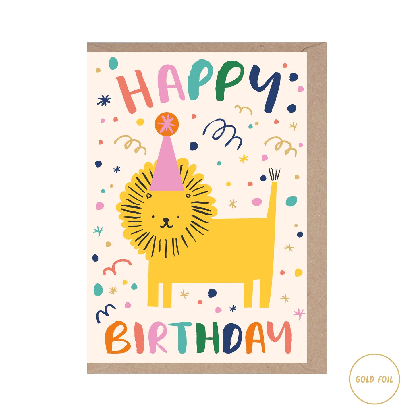 Tiger Happy Birthday Card - Animal - Kids - Children's card