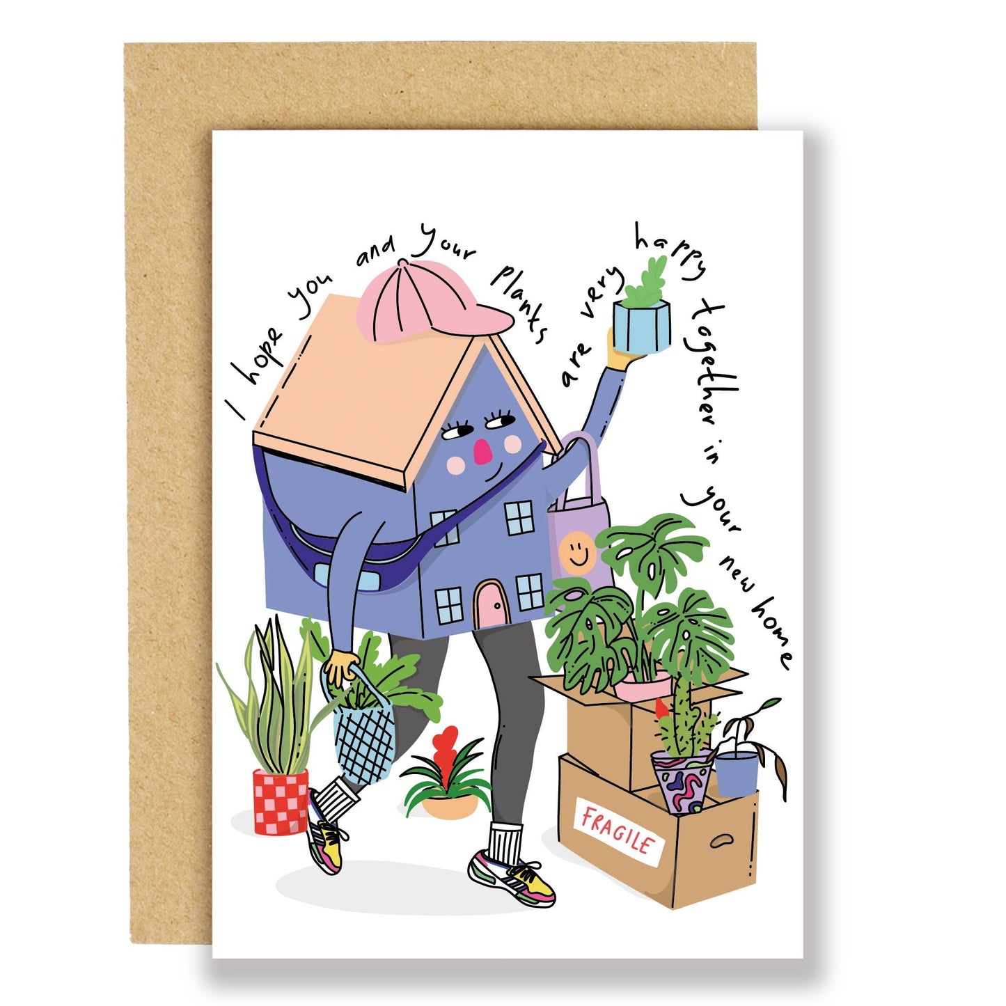 Plant friend, new house card
