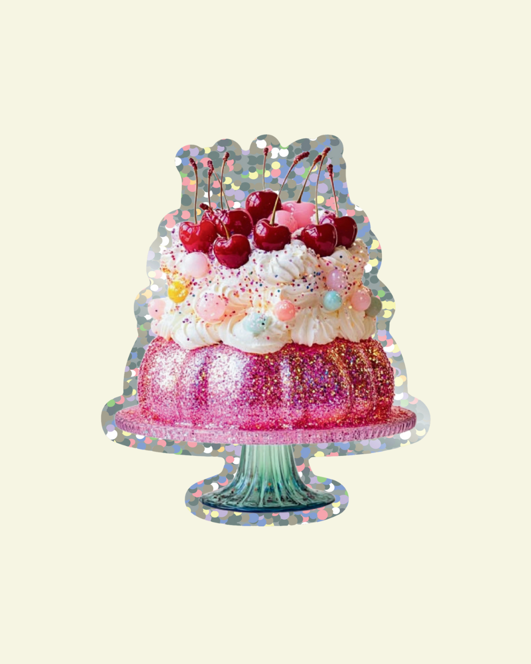 Jelly Vinyl Glitter Sticker