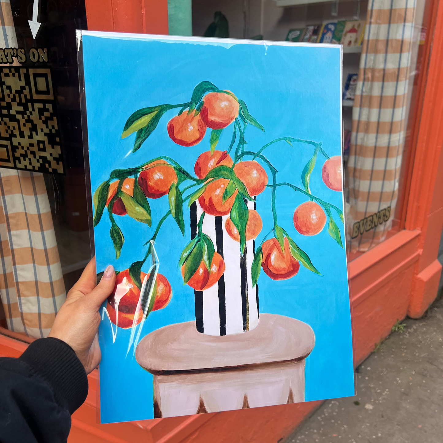 Orange Painting Print