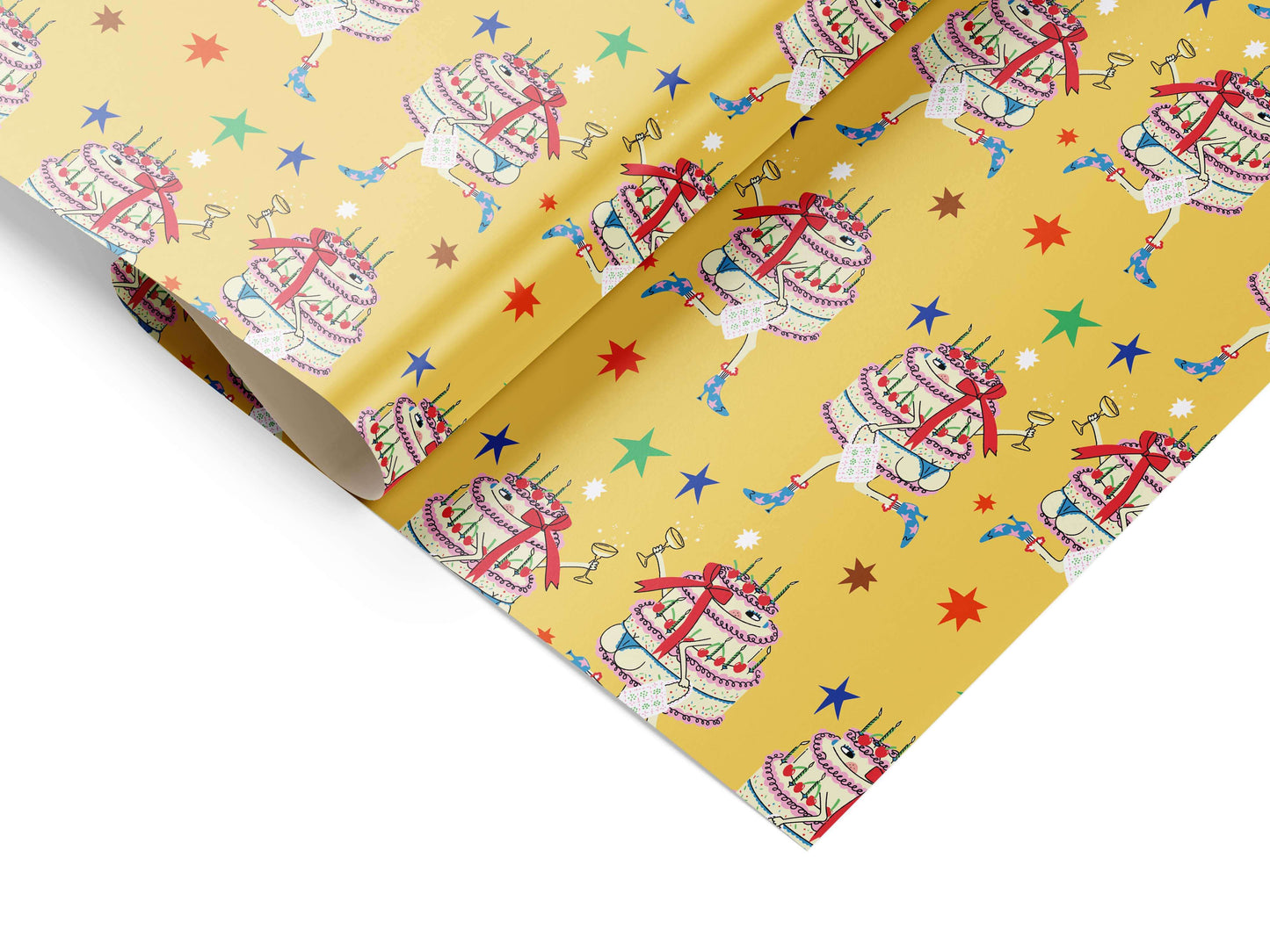 Gift wrap - Cake in boots