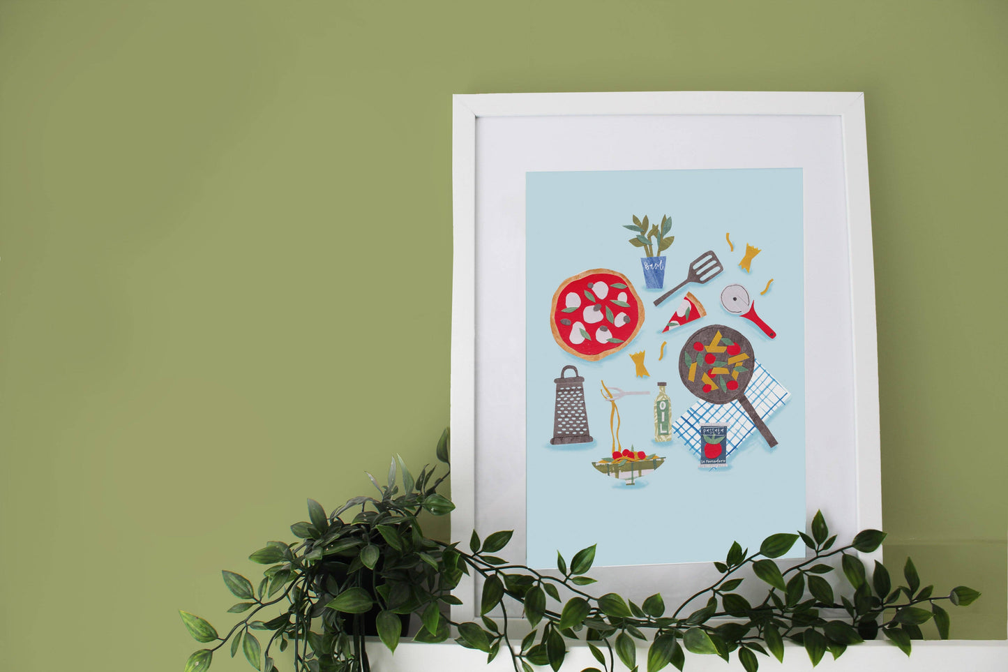 Pizza and Pasta Print