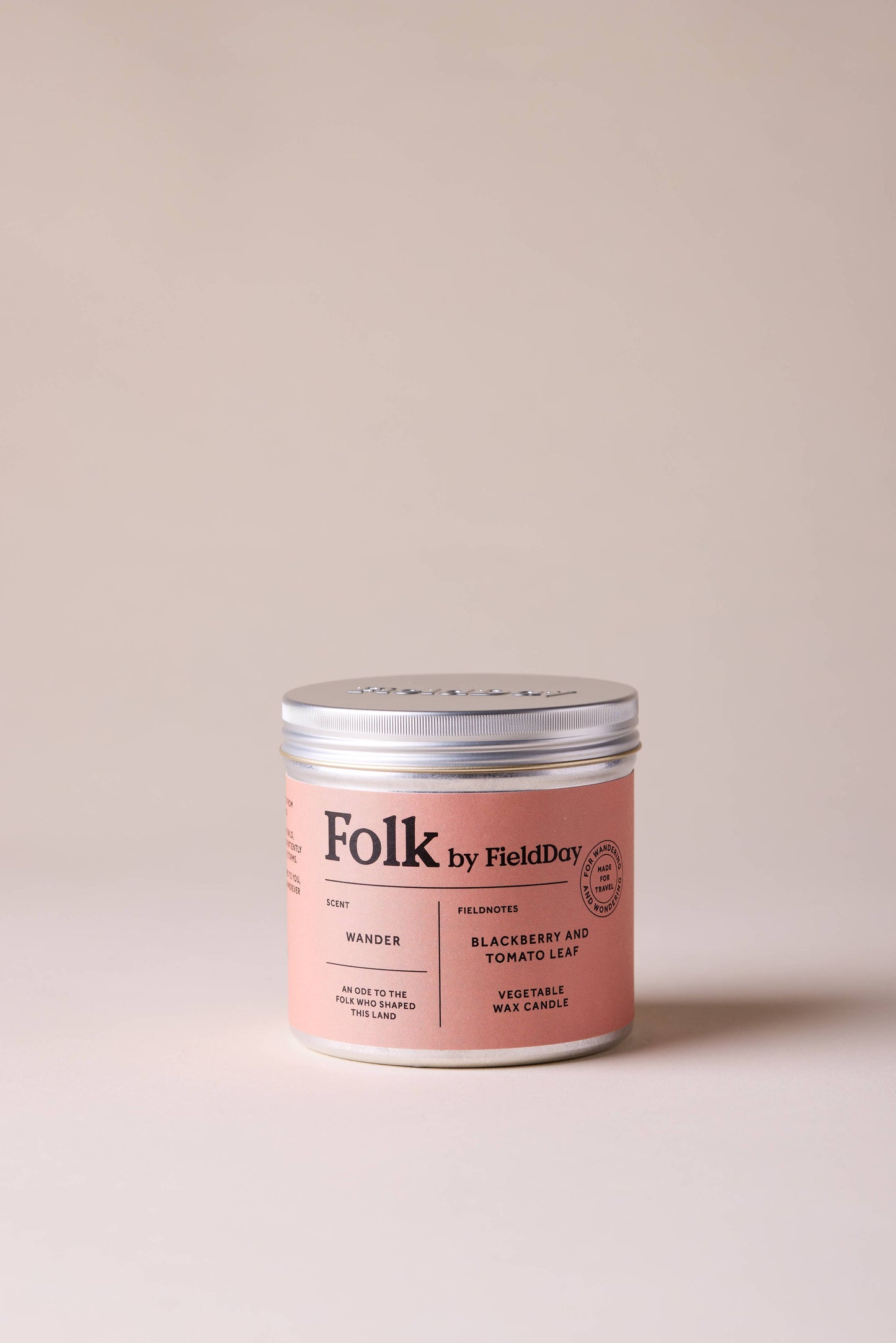 Wander Vegetable Wax Folk Tin Candle