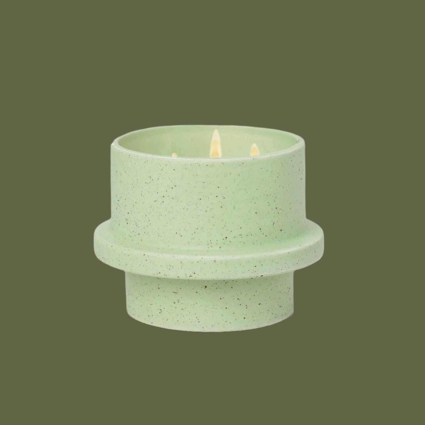Ceramic Candle Planter - Bamboo & Green Tea