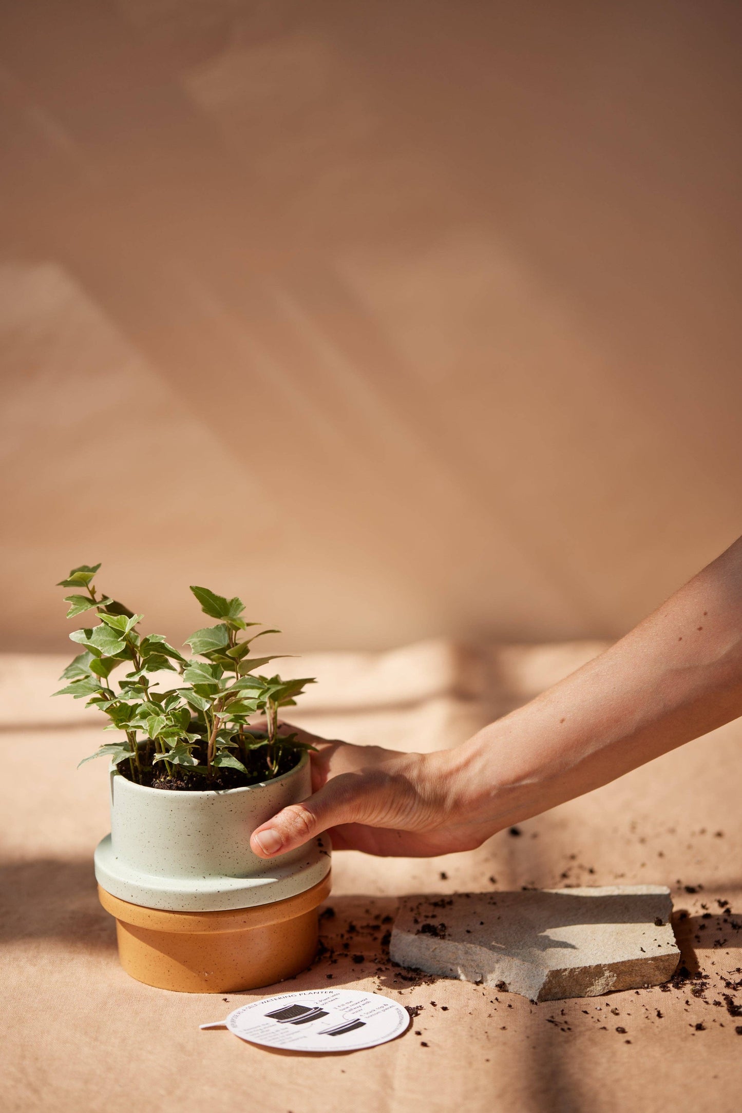 Ceramic Candle Planter - Bamboo & Green Tea