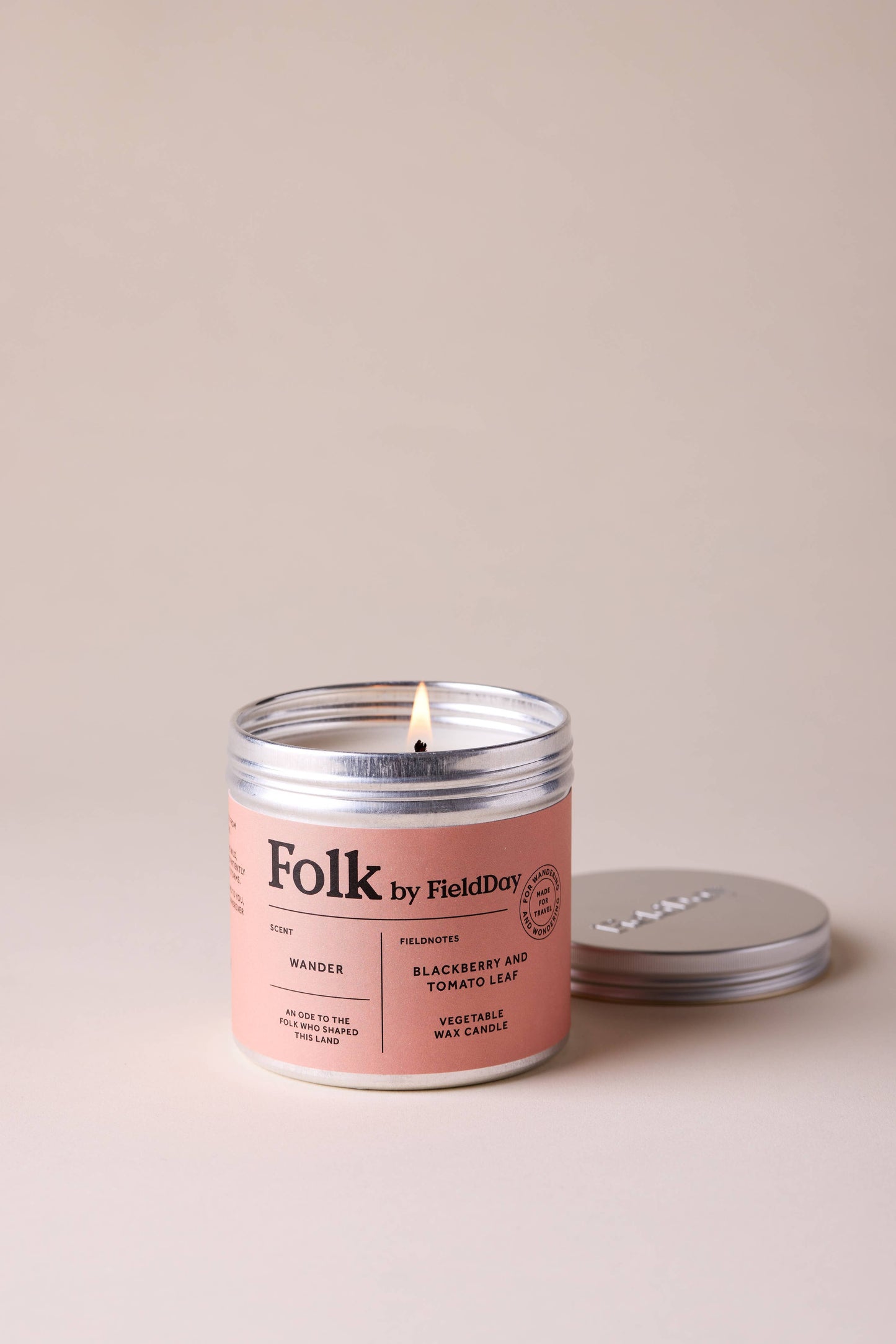 Wander Vegetable Wax Folk Tin Candle