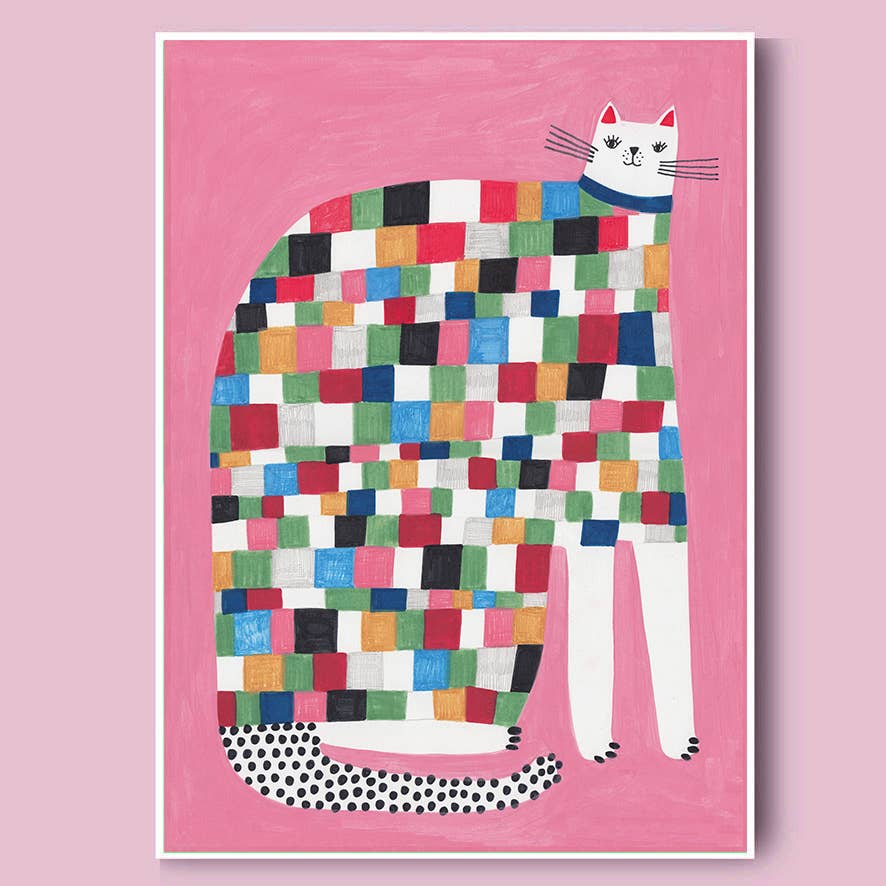SQUARE CAT print