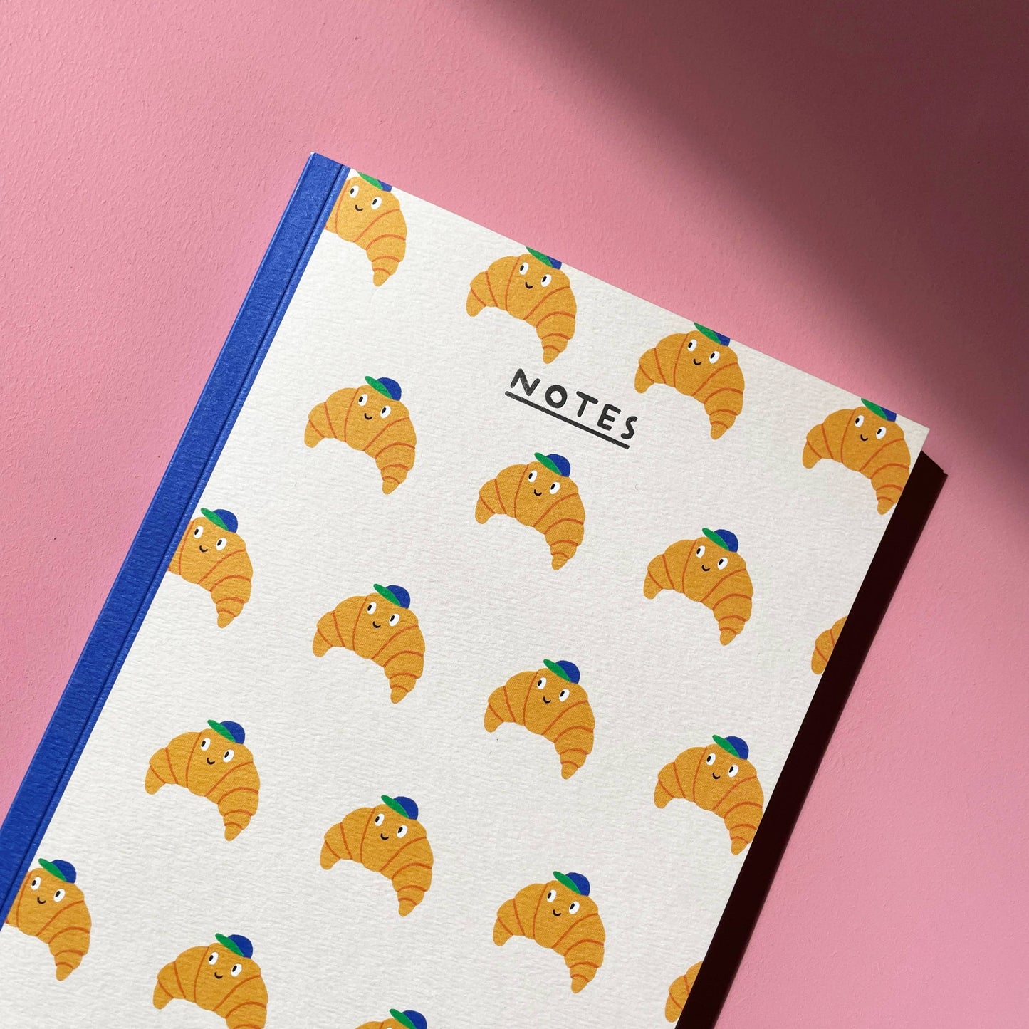 Croissant Notebook - Cute A5 - Blank Inside - Journal