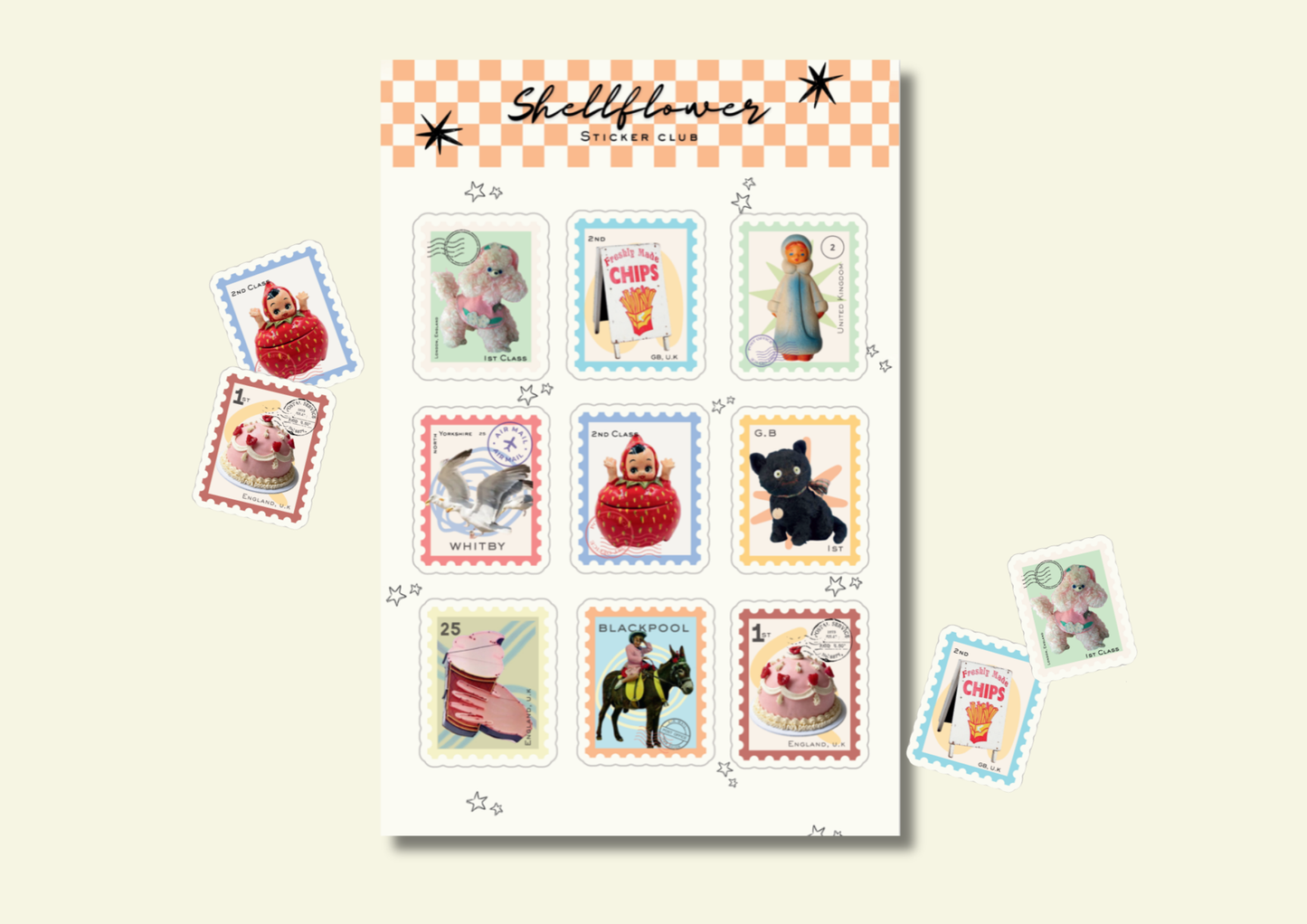 Stamps Sticker Sheet