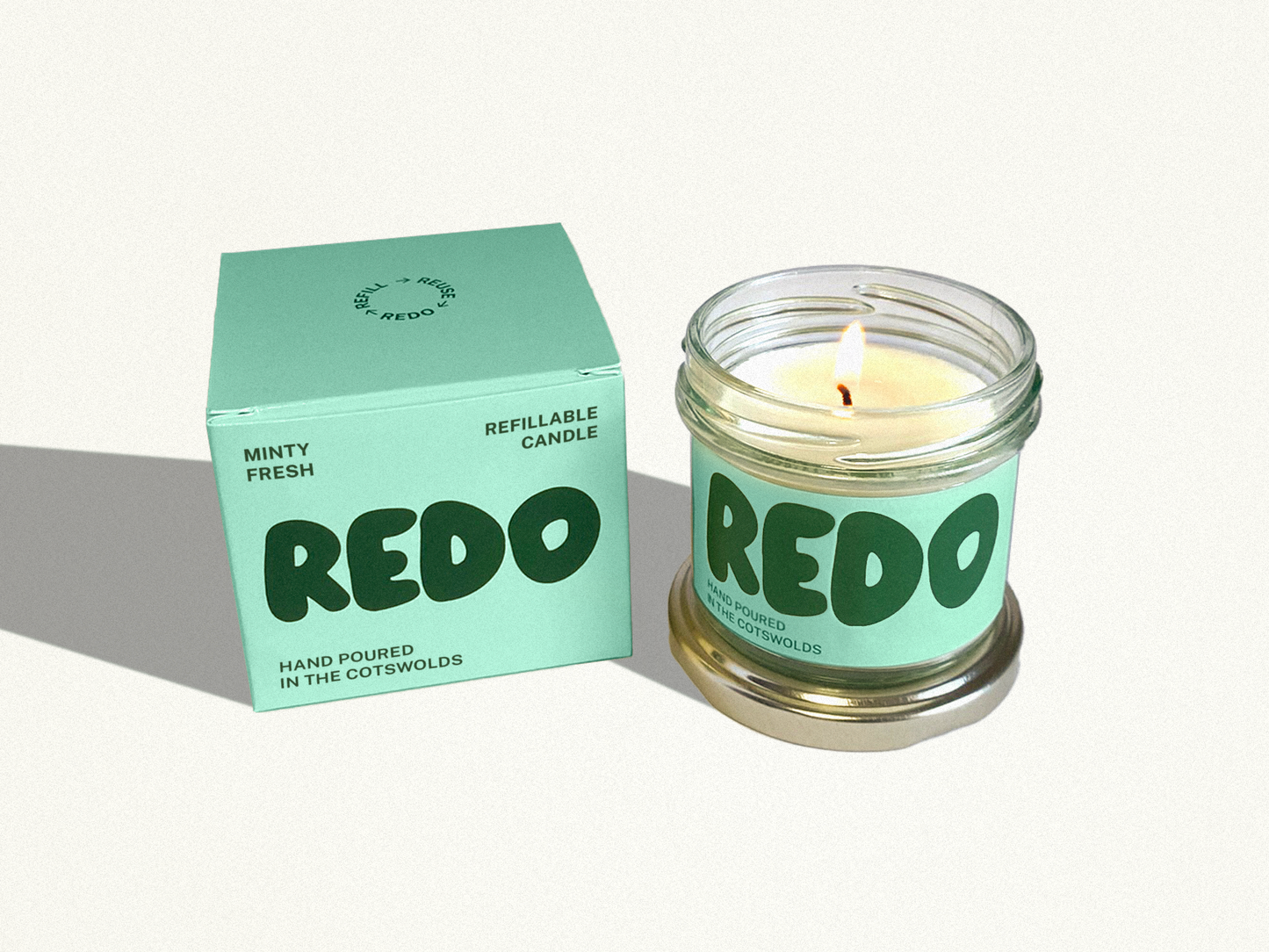 Mint Candle I Summer Candle I Retro Home Decor I Eco Gift
