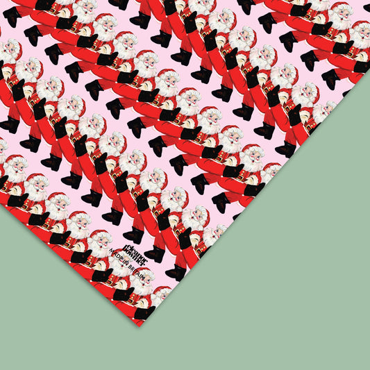 Can Can Santa Gift Wrap