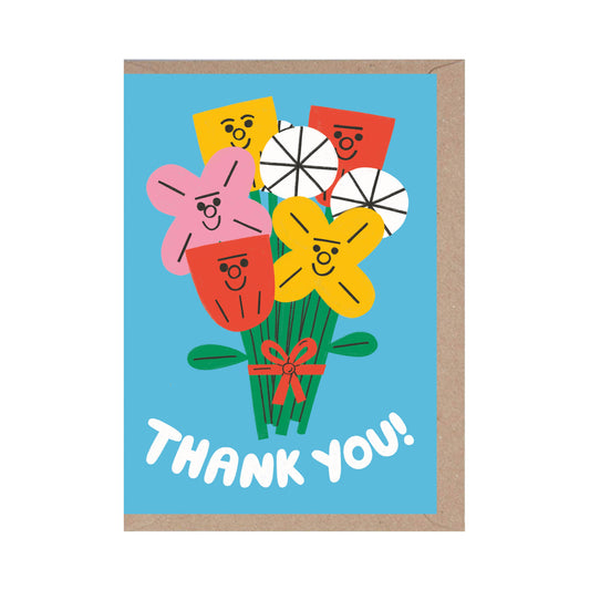 Thank You - Flowers - Floral - Cute - Fun - Happy - Colours