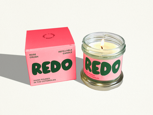 Rose Candle I Plum Candle I Pink Gift I Retro Home Decor