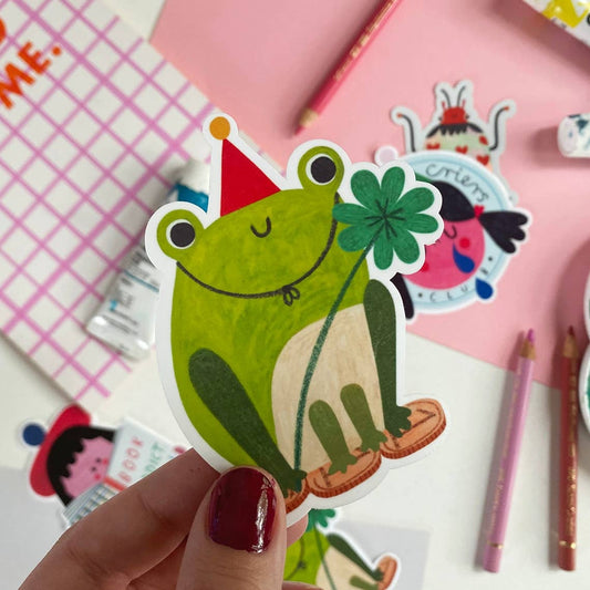 LUCKY FROG sticker