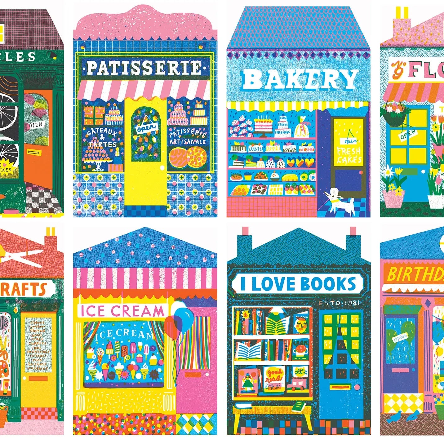 Happily Puzzles - Shops - Risoprint Shop Front  - 1,000 Piece Premium Puzzle Jigsaw