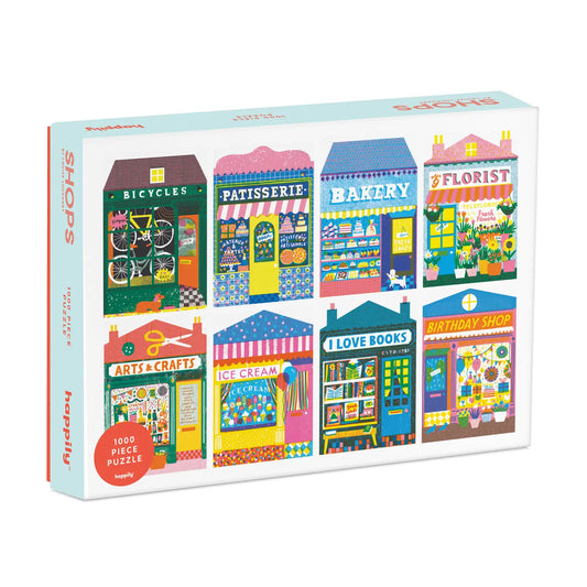Happily Puzzles - Shops - Risoprint Shop Front  - 1,000 Piece Premium Puzzle Jigsaw