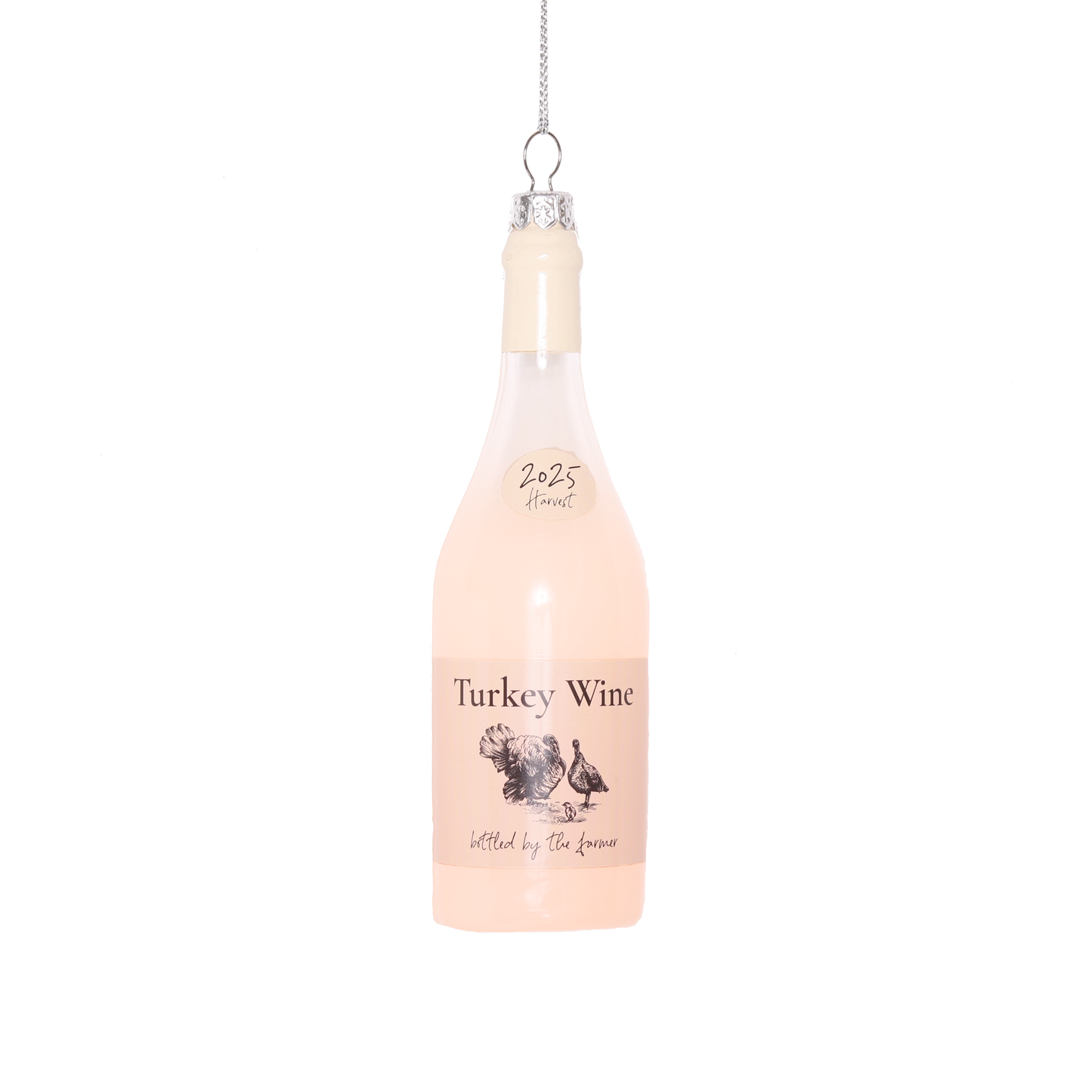 Turkey Wine Glass Decoration, 13cm