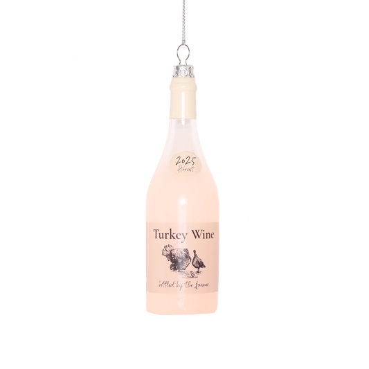 Turkey Wine Glass Decoration, 13cm