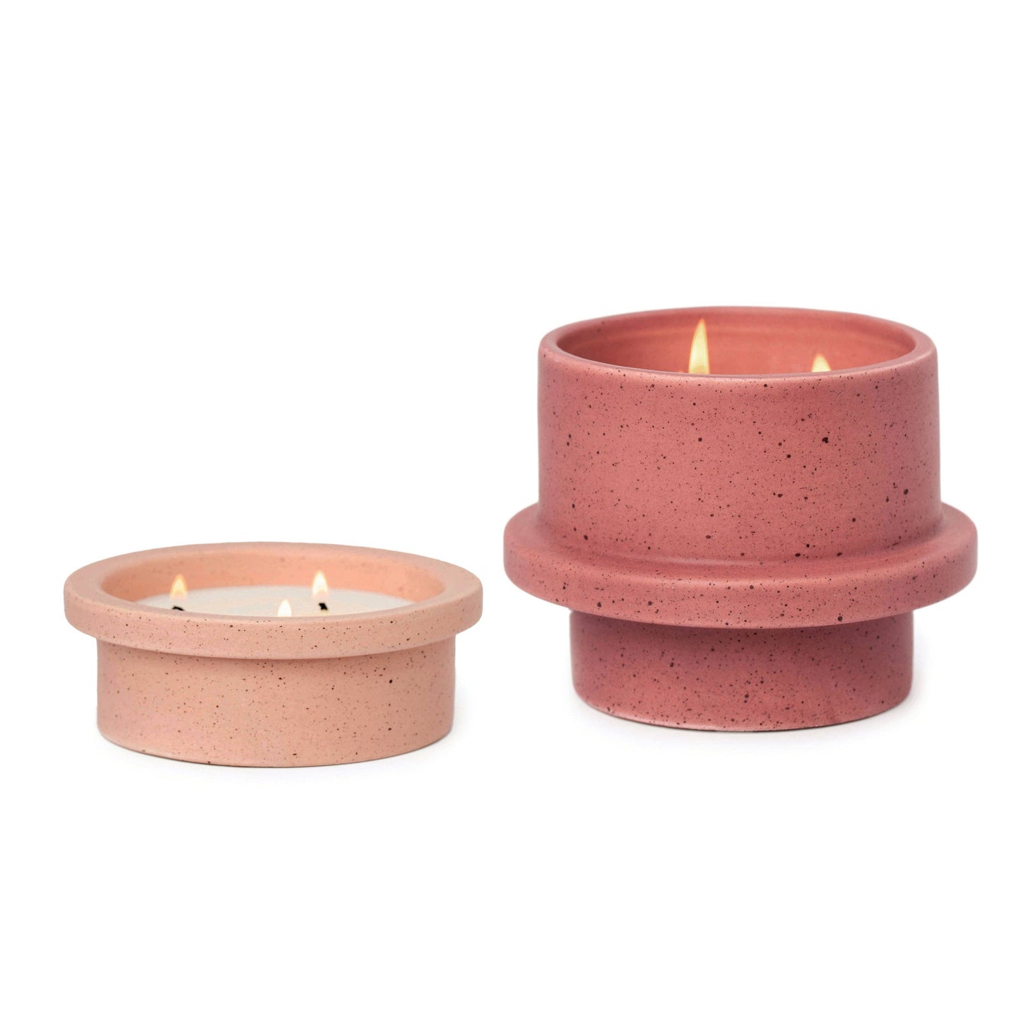 Ceramic Candle Planter - Saffron Rose