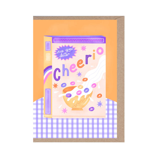 Cheerio - Leaving Card - Goodbye Greeting Card
