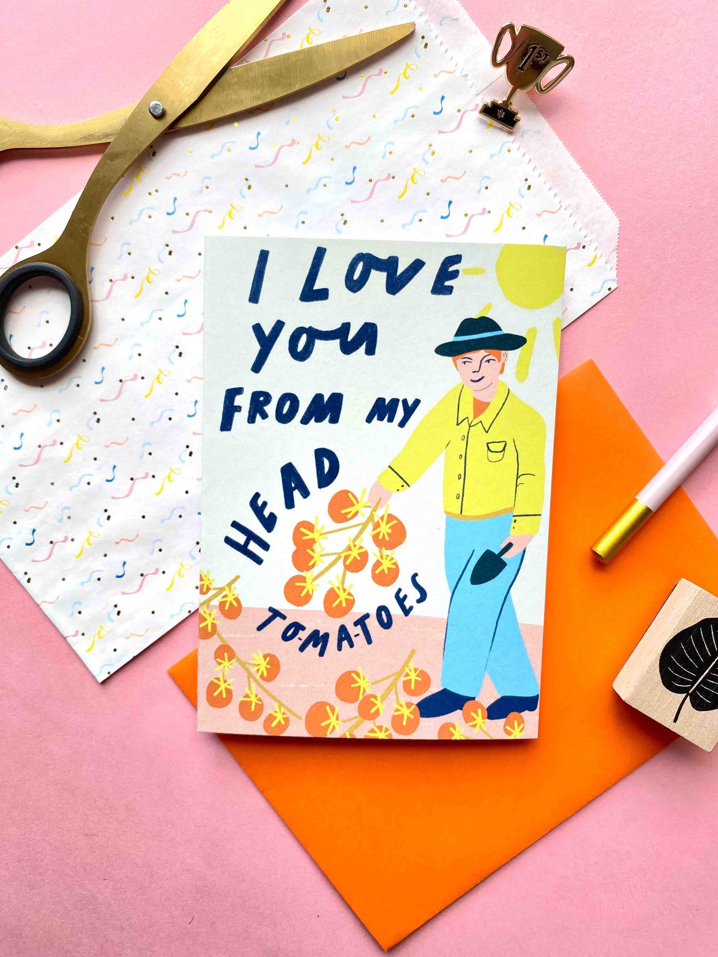 I love you from my head-to-ma-toes card