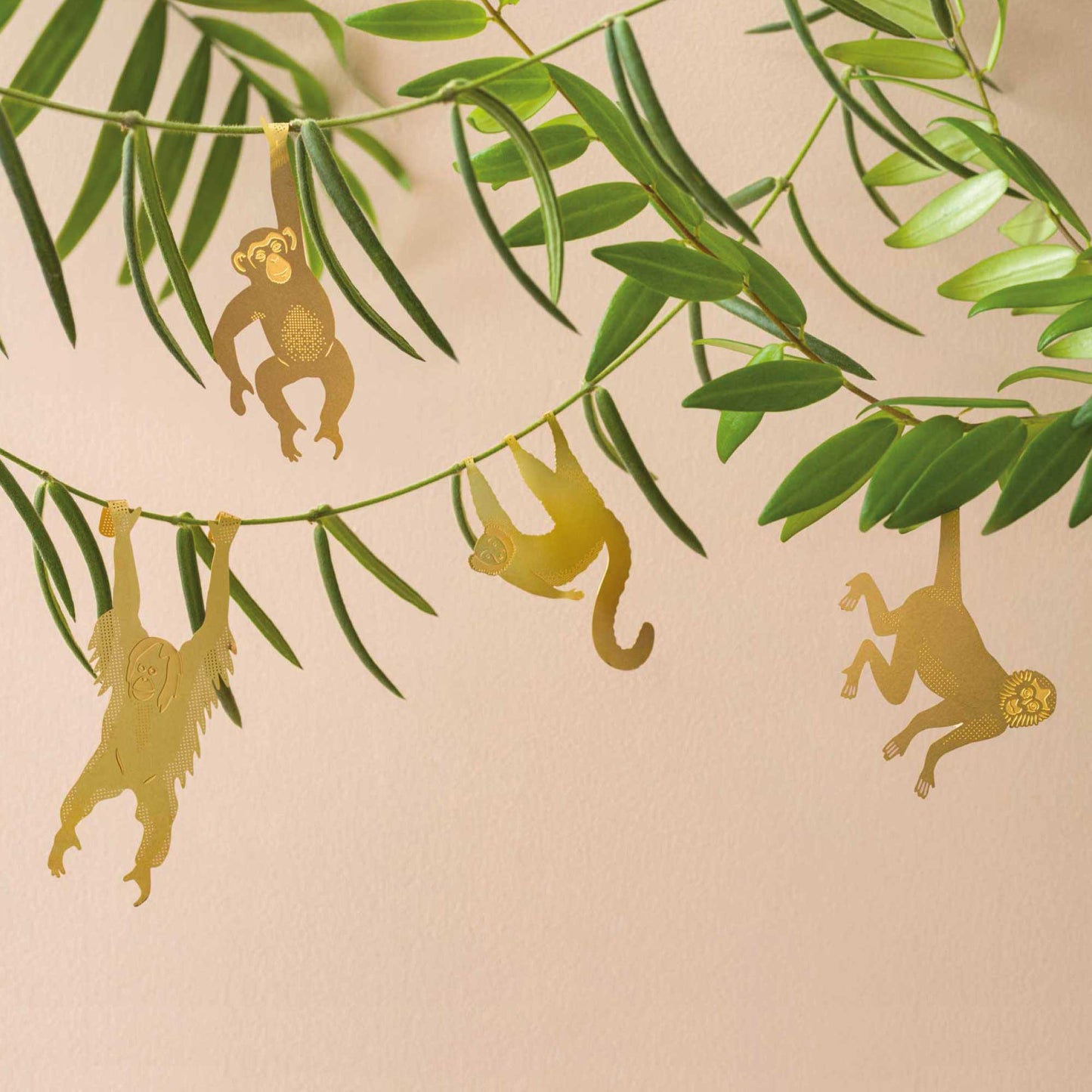 Plant Animal - Chimpanzee, brass plant decor