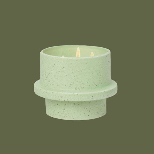 Ceramic Candle Planter - Bamboo & Green Tea