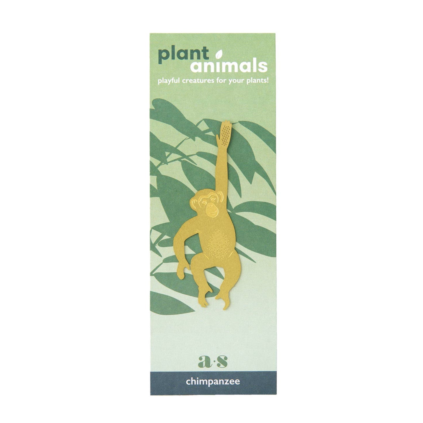 Plant Animal - Chimpanzee, brass plant decor