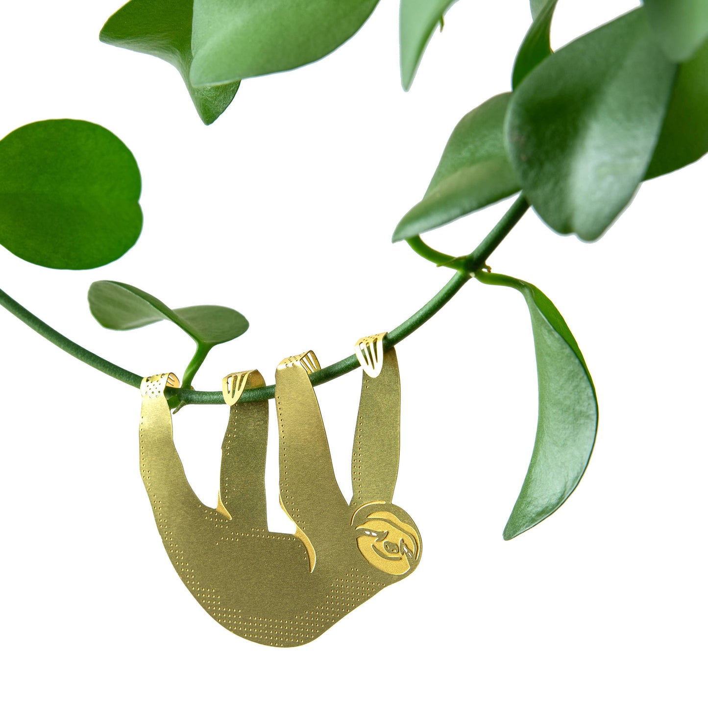 Brass Plant Animal - Sloth