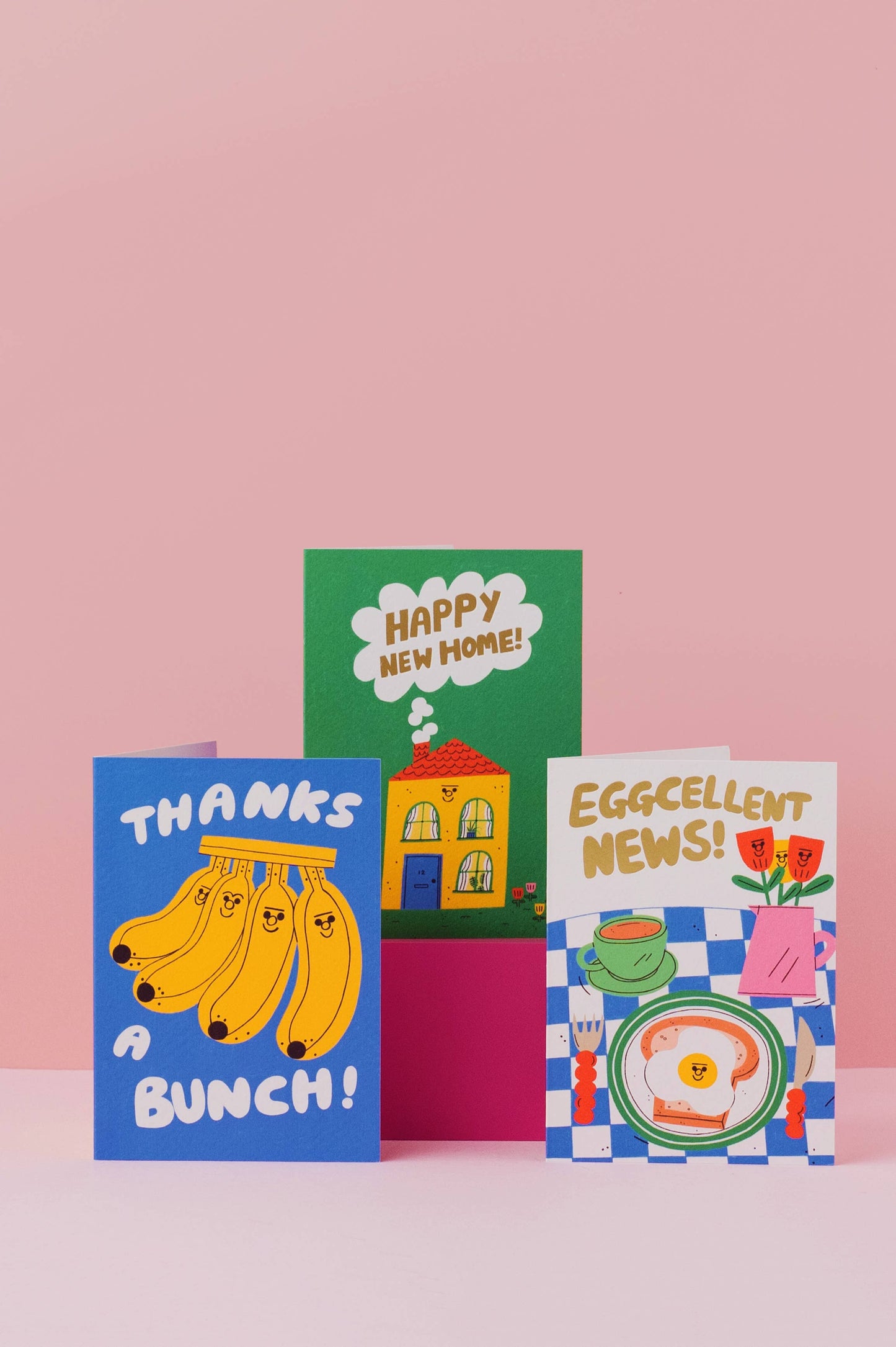 Thanks a Bunch - Bananas - Cute - Fun - Thank you card