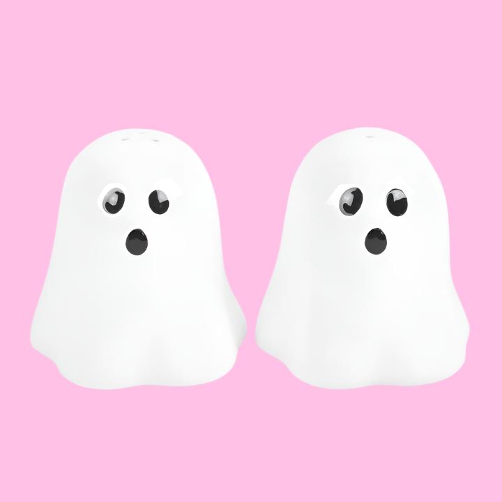 Ghostie Salt + Pepper Shakers