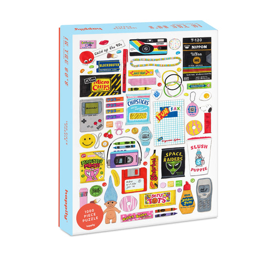 Happily Puzzles - 90s Baby Retro Puzzle - 1,000 Piece Premium Puzzle Jigsaw